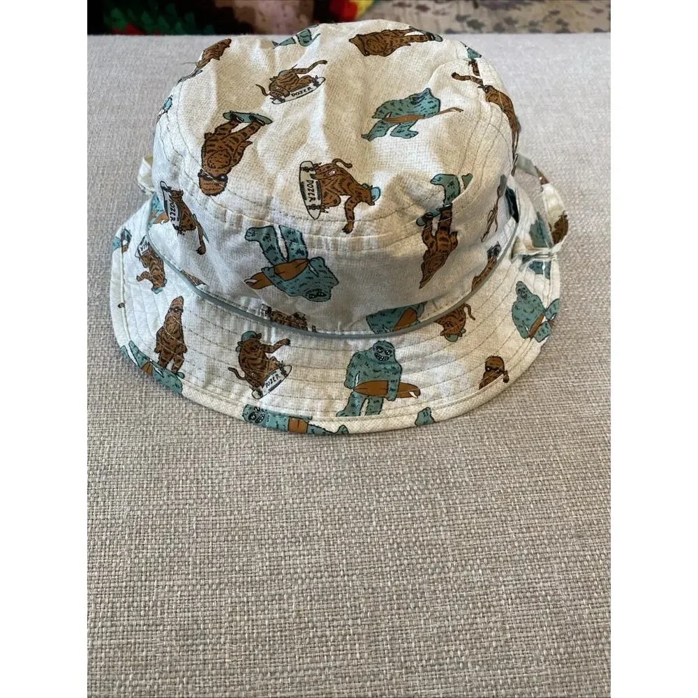 Dozer Kids Youth Toddler Bucket Sun Beach Hat Reversible Bigfoot Skateboard